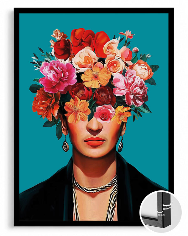 Floral Frida Poster Tablosu