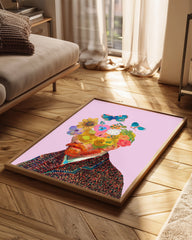 Floral Head Poster Tablosu