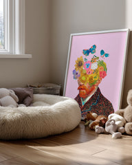 Floral Head Poster Tablosu