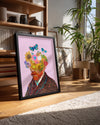 Floral Head Poster Tablosu