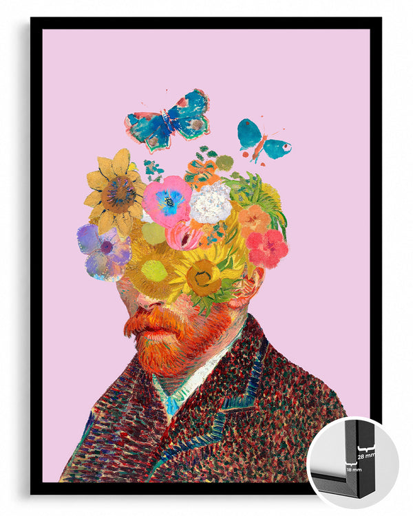 Floral Head Poster Tablosu