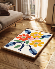 Floral Symmetry Poster Tablosu