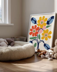 Floral Symmetry Poster Tablosu