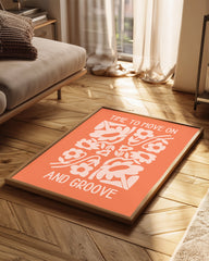 Flower Groove Poster Tablosu