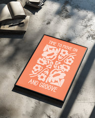 Flower Groove Poster Tablosu