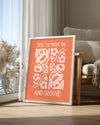 Flower Groove Poster Tablosu