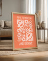 Flower Groove Poster Tablosu