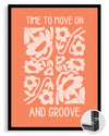 Flower Groove Poster Tablosu