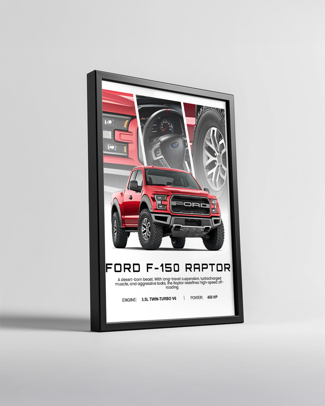 Ford Raptor R Promo Poster Ford F150 Raptor Poster Tablosu – ForSpaceOn