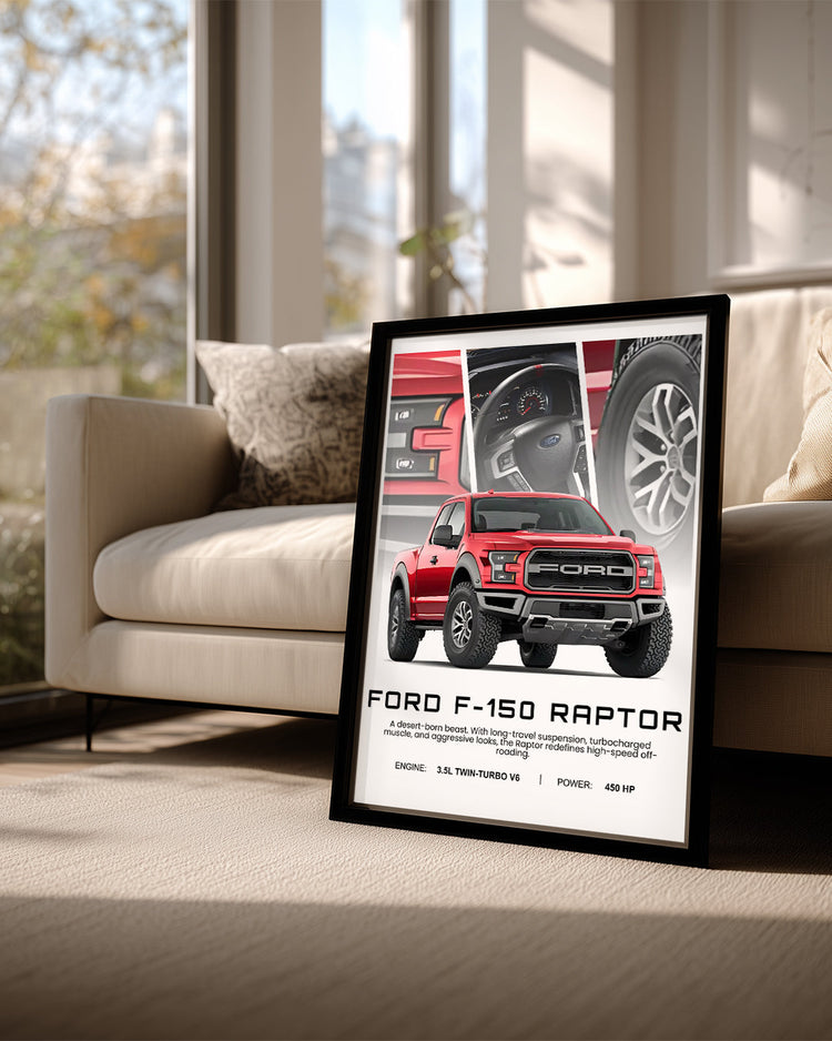 Ford F150 Raptor Poster Tablosu