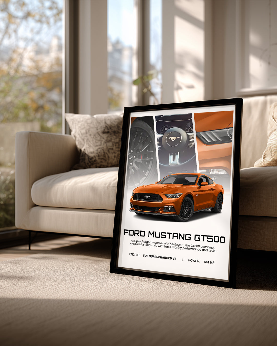 Ford Mustang GT500 Poster Tablosu