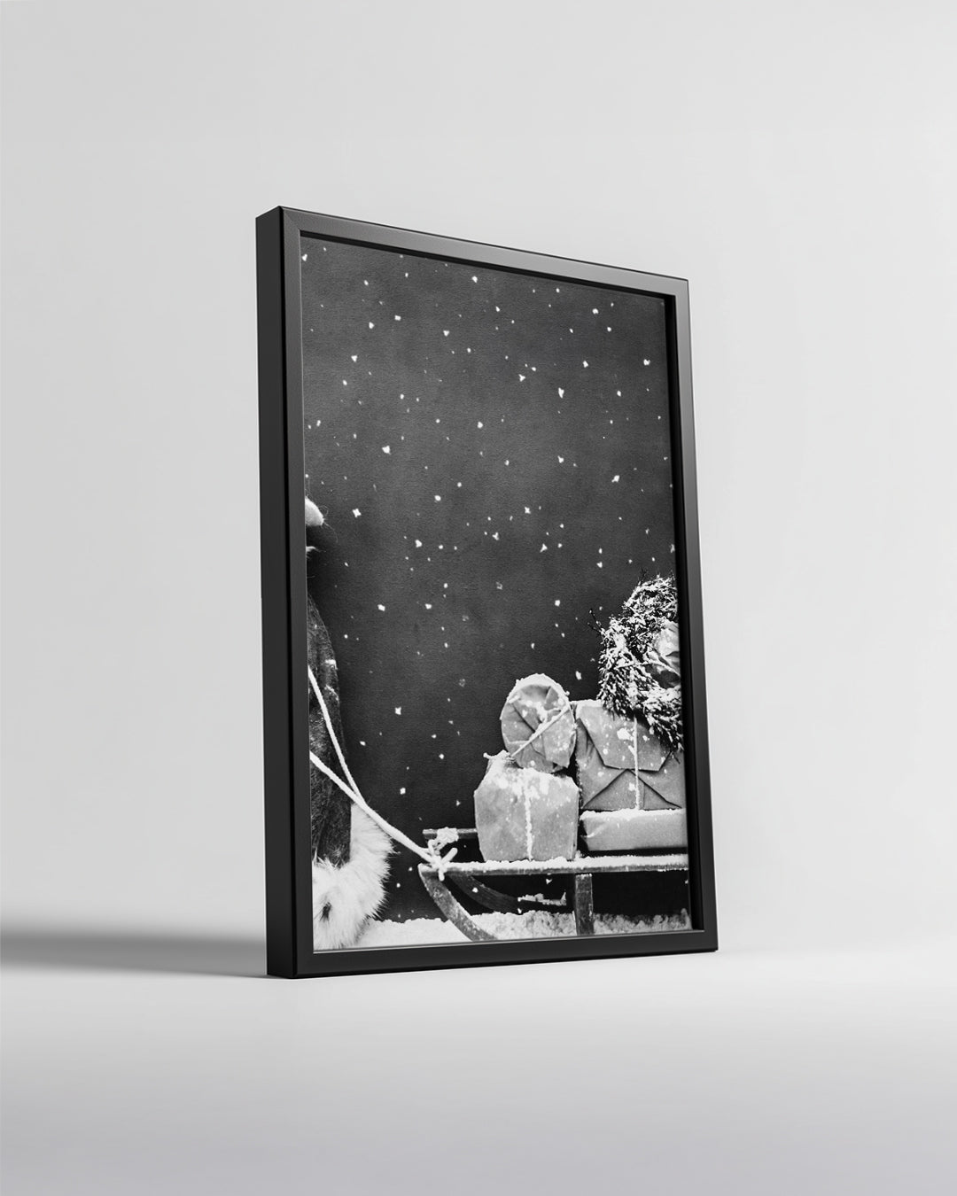 Forest Deer Christmas Poster Tablosu