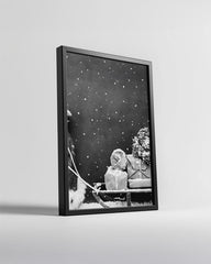 Forest Deer Christmas Poster Tablosu