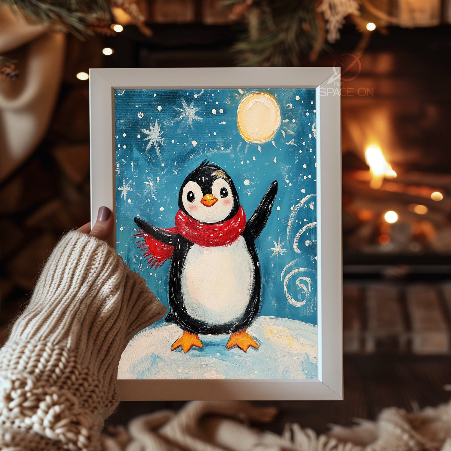 Forest Pine Christmas Poster Tablosu