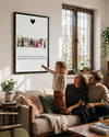 Fotoğraflı Best Mummy Ever Kolaj Poster Tablosu Poster Tablosu