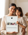 Fotoğraflı Best Mummy Ever Kolaj Poster Tablosu Poster Tablosu