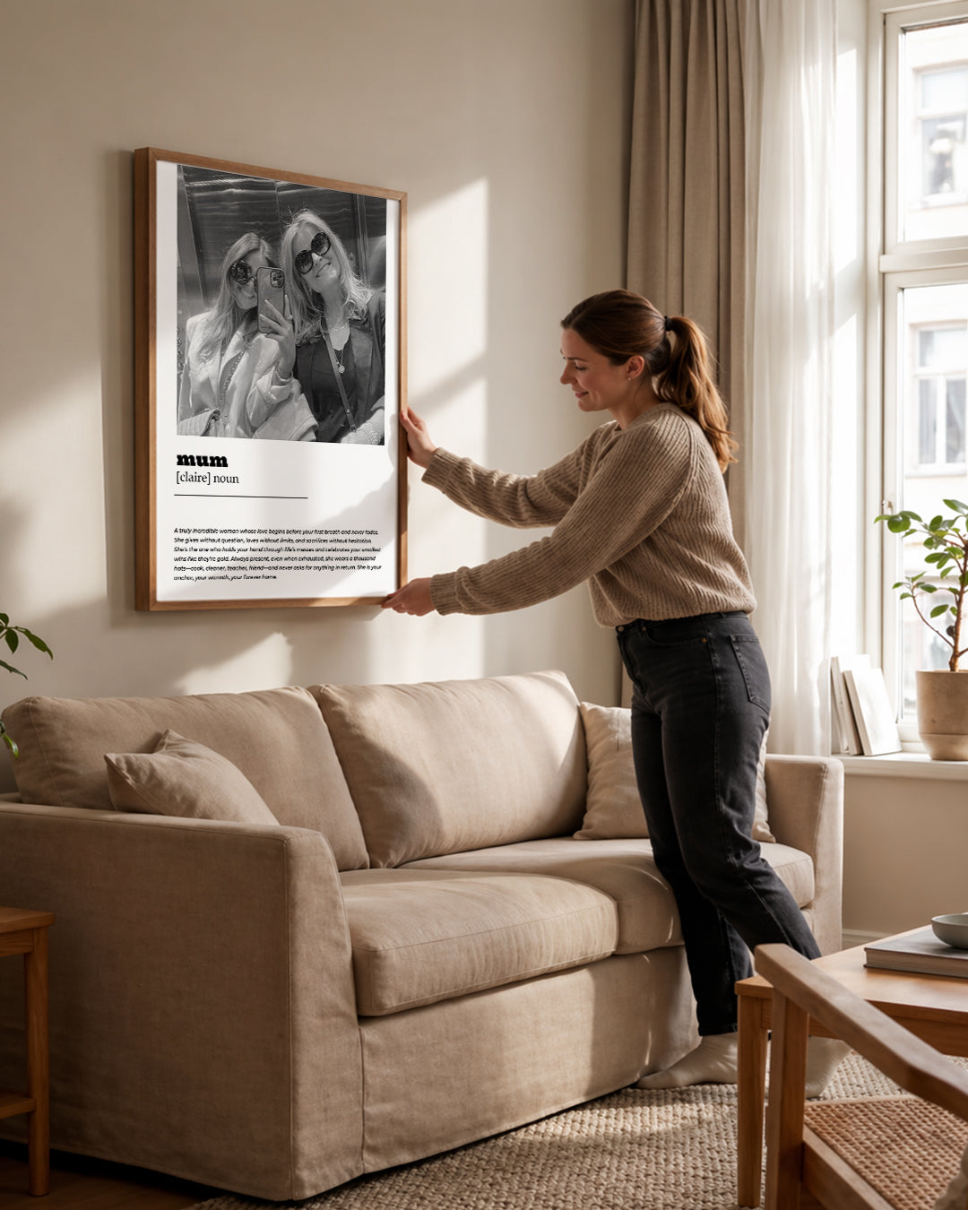 Fotoğraflı MUM Sözlük Tanımlı Poster Tablosu Poster Tablosu