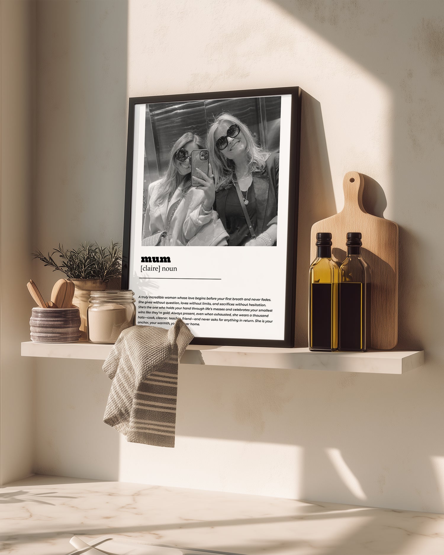 Fotoğraflı MUM Sözlük Tanımlı Poster Tablosu Poster Tablosu