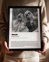 Fotoğraflı MUM Sözlük Tanımlı Poster Tablosu Poster Tablosu