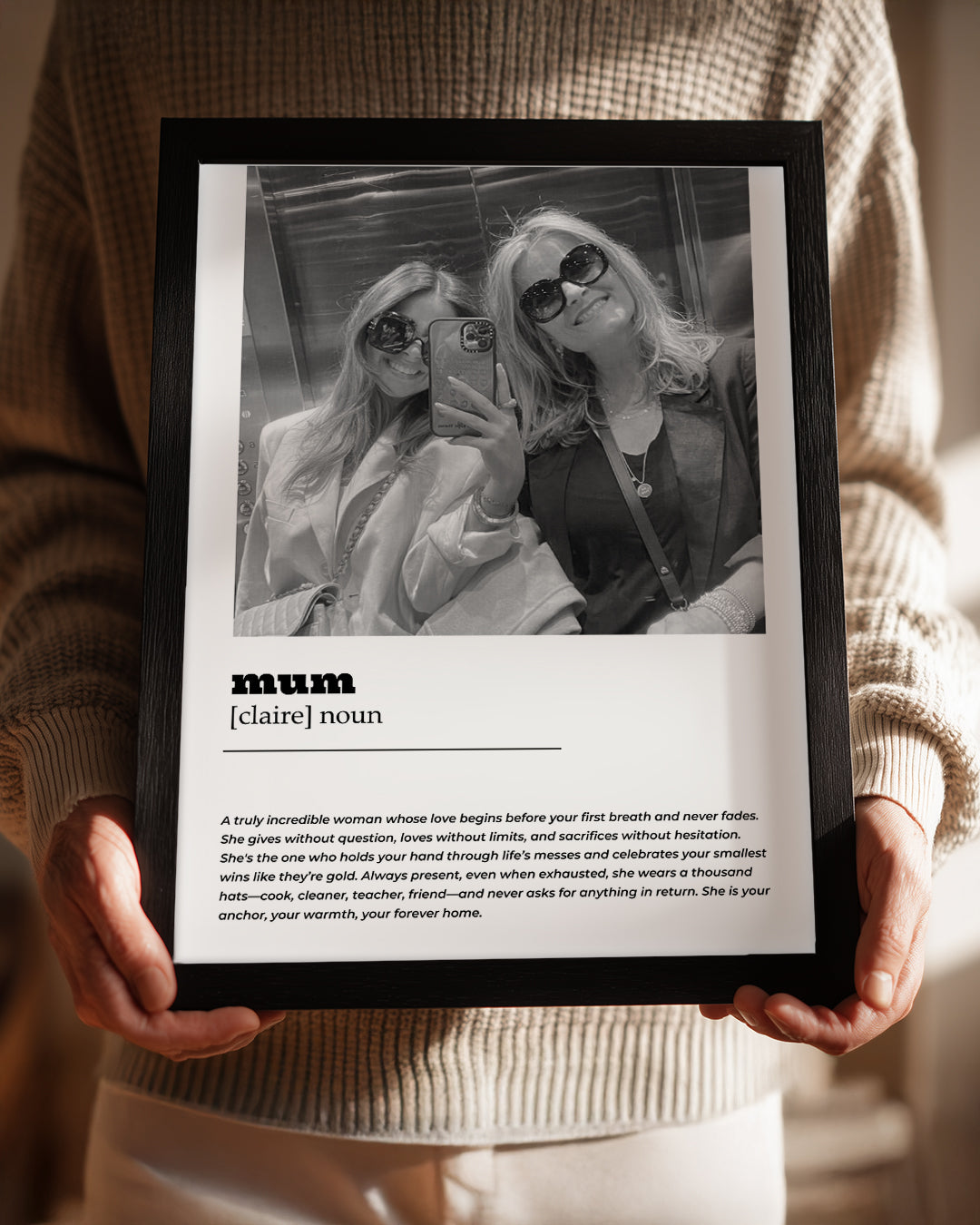 Fotoğraflı MUM Sözlük Tanımlı Poster Tablosu Poster Tablosu