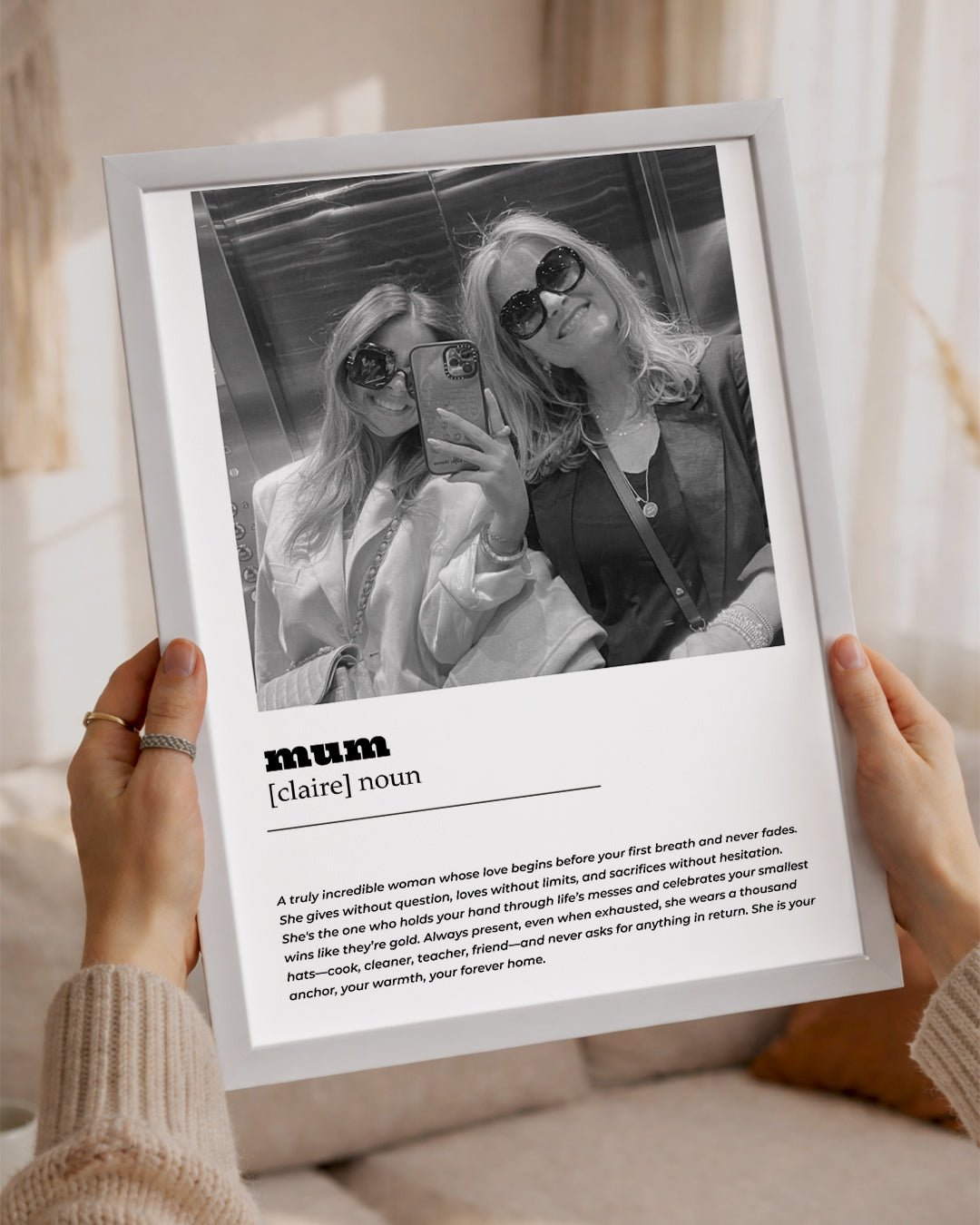 Fotoğraflı MUM Sözlük Tanımlı Poster Tablosu Poster Tablosu