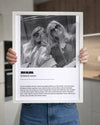 Fotoğraflı MUM Sözlük Tanımlı Poster Tablosu Poster Tablosu