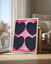 Four Hearts Poster Tablosu