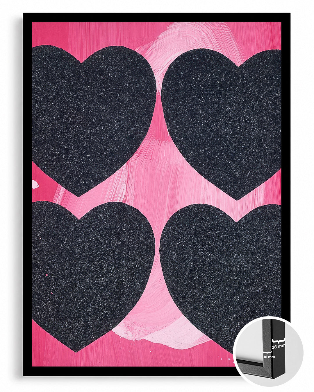 Four Hearts Poster Tablosu