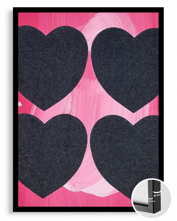 Four Hearts Poster Tablosu