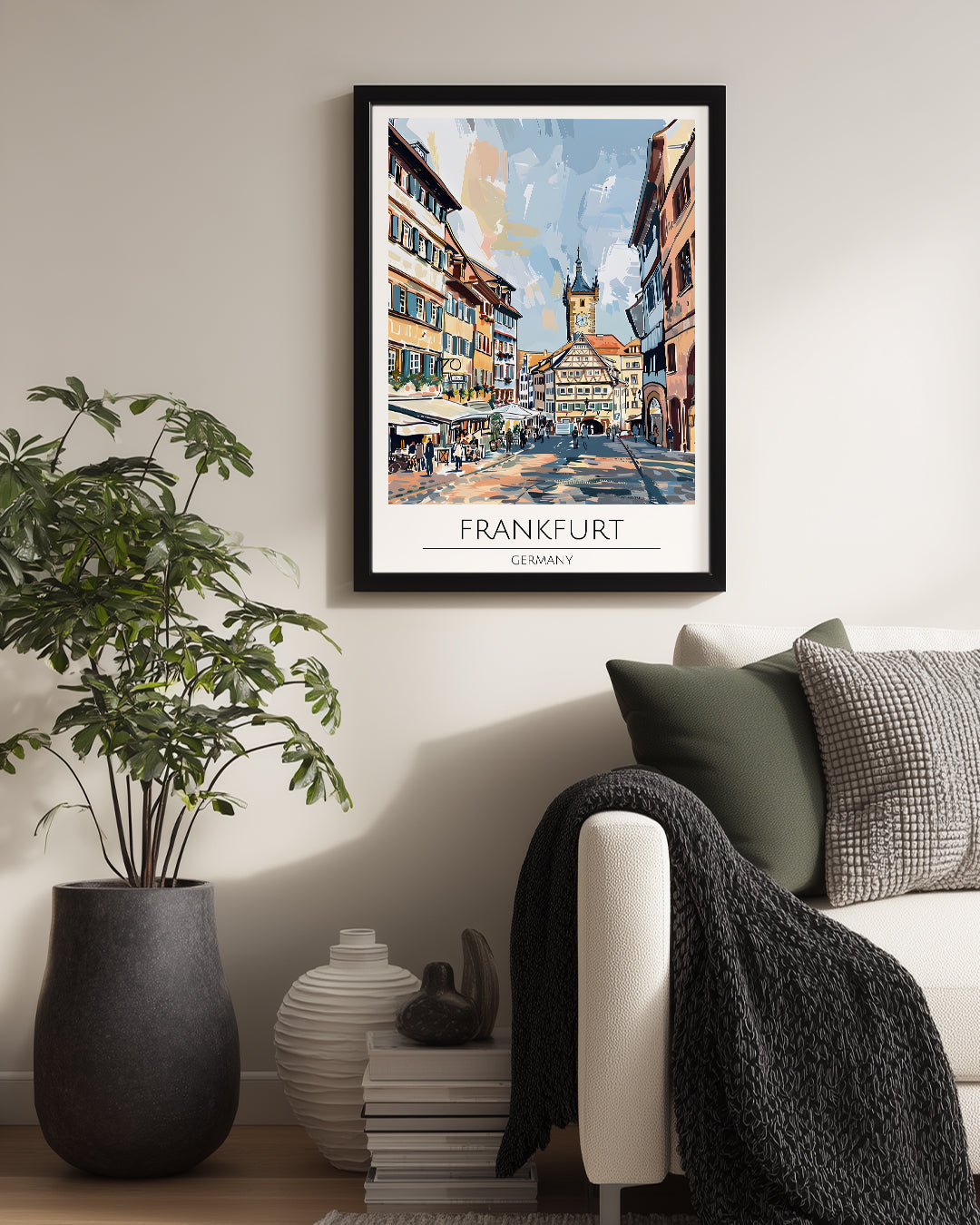 Frankfurt Almanya Poster Tablosu