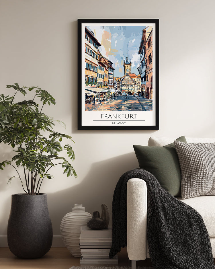 Frankfurt Almanya Poster Tablosu