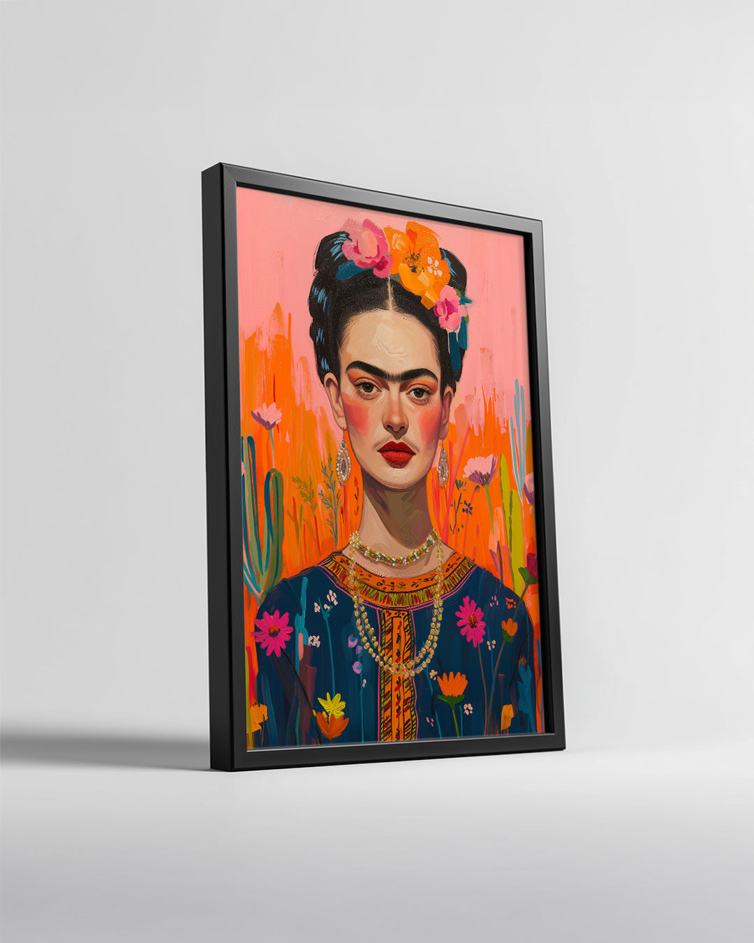 Frida Floral Poster Tablosu