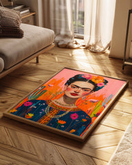 Frida Floral Poster Tablosu