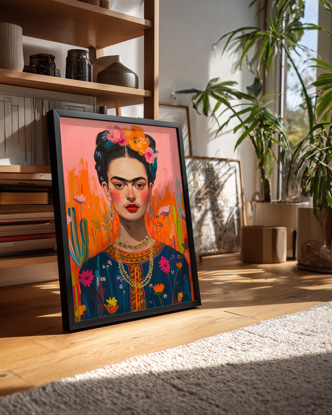 Frida Floral Poster Tablosu