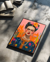 Frida Floral Poster Tablosu