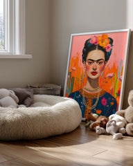 Frida Floral Poster Tablosu