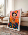 Frida Floral Poster Tablosu