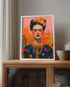 Frida Floral Poster Tablosu
