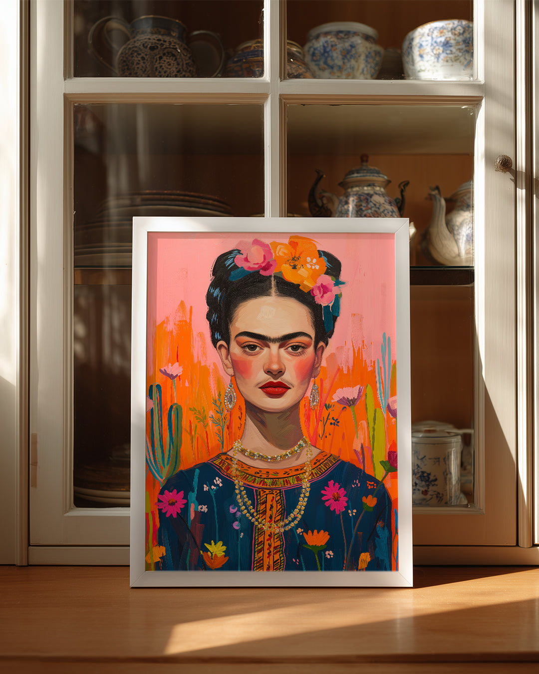 Frida Floral Poster Tablosu