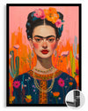 Frida Floral Poster Tablosu