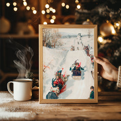 Frohe Weihnachten Text Poster Tablosu