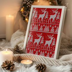 Frosted Christmas Tree Poster Tablosu