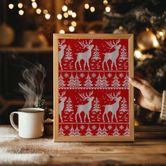 Frosted Christmas Tree Poster Tablosu