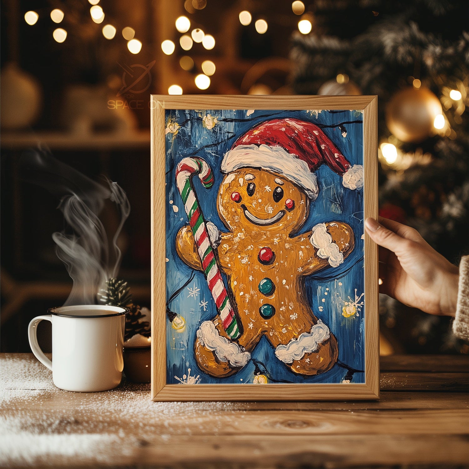 Full Moon Snow Poster Tablosu