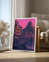 Fütüristik Şehir Manzarası - Güneş Batarken Büyüleyici Atmosfer Poster Tablosu