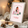 Fuzzy Slippers Home Poster Tablosu