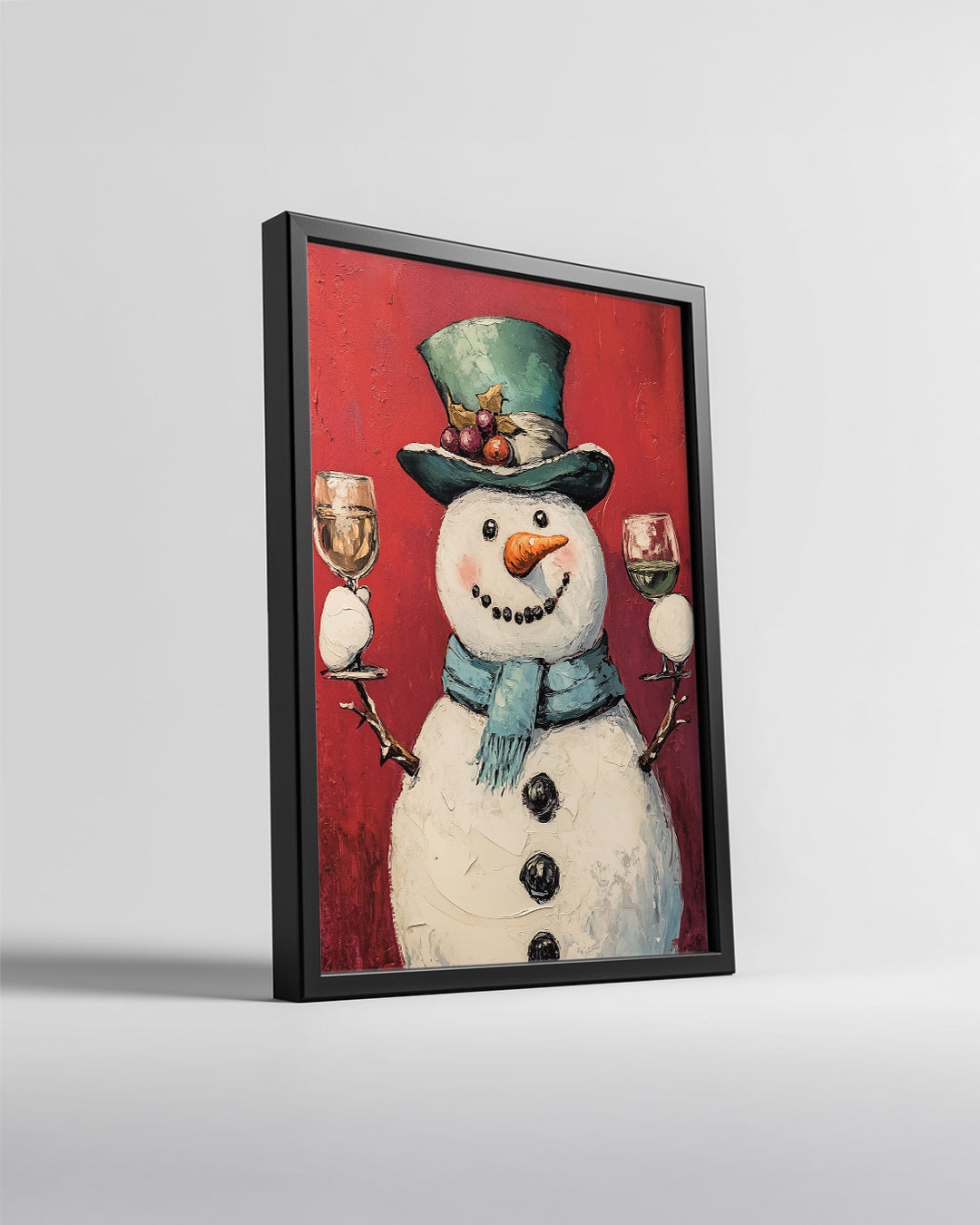 Galaxy Winter Night Poster Tablosu