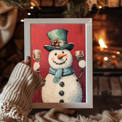 Galaxy Winter Night Poster Tablosu