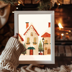 Garland Mantle Scene Poster Tablosu