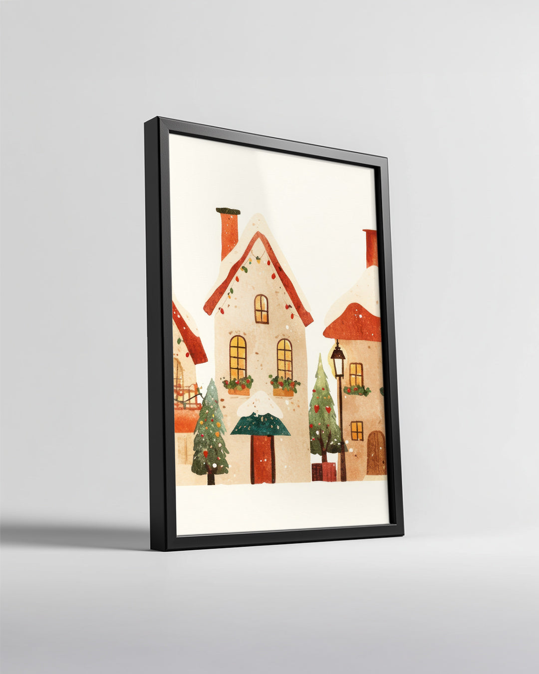 Garland Mantle Scene Poster Tablosu